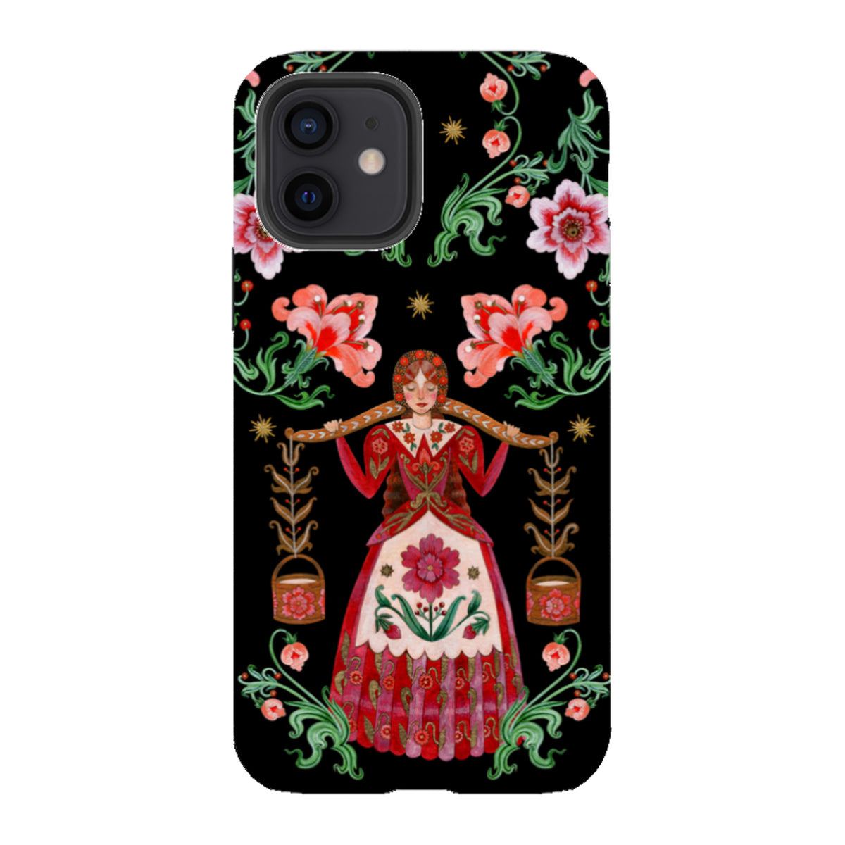 iPhone Tough  Case - Eight Maids A Milking By Maria Matos