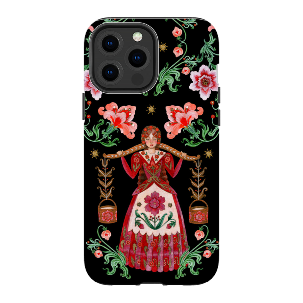 iPhone Tough  Case - Eight Maids A Milking By Maria Matos