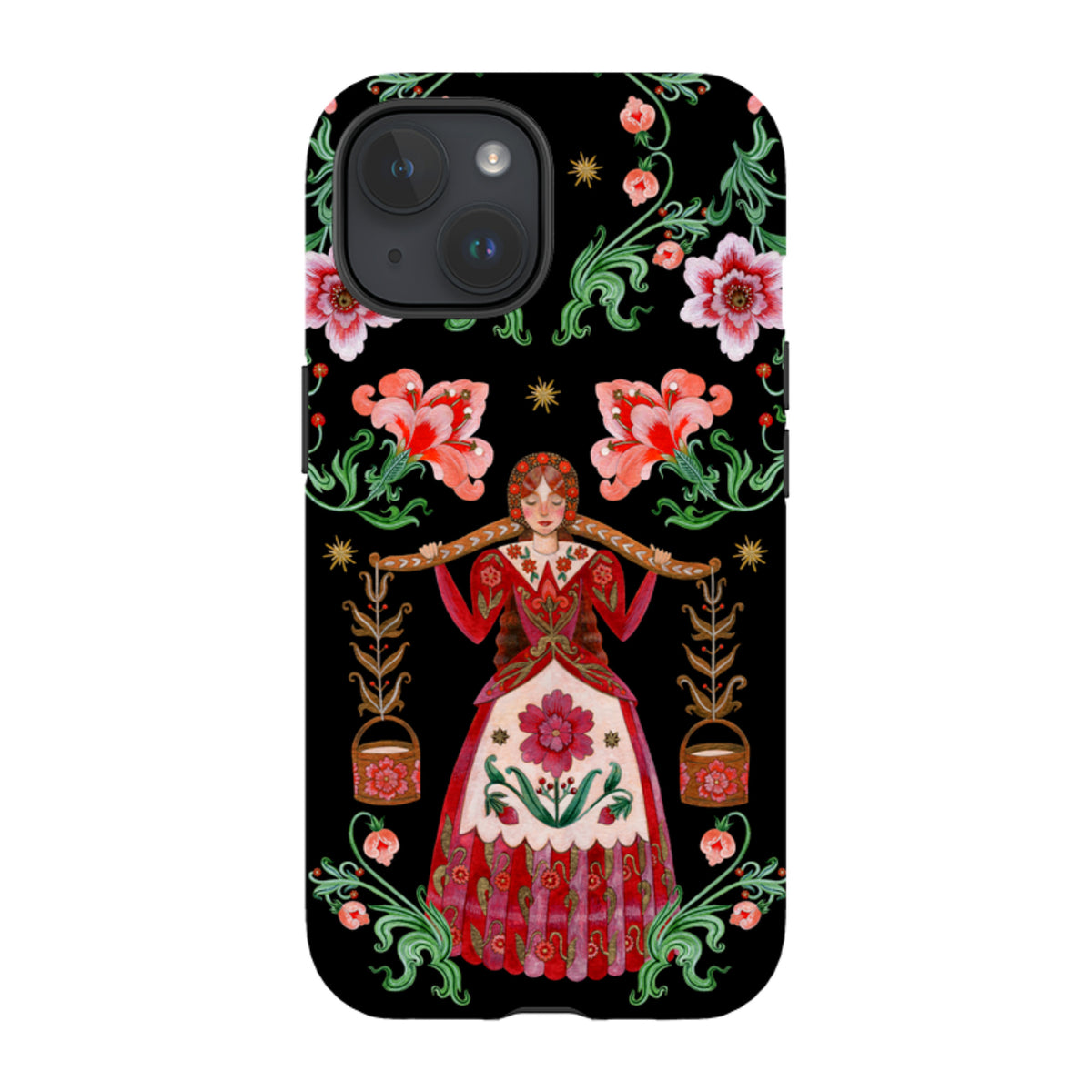 iPhone Tough  Case - Eight Maids A Milking By Maria Matos