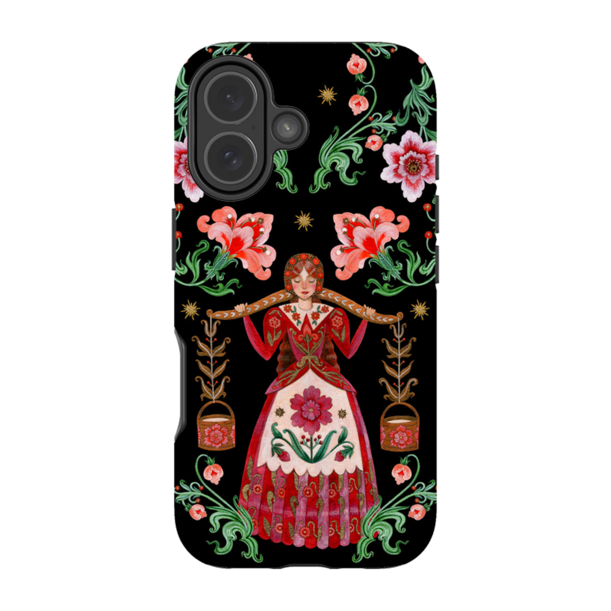 iPhone Tough  Case - Eight Maids A Milking By Maria Matos