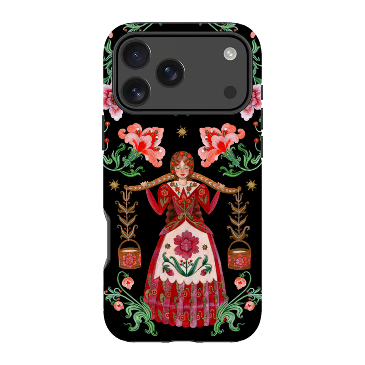 iPhone Tough  Case - Eight Maids A Milking By Maria Matos