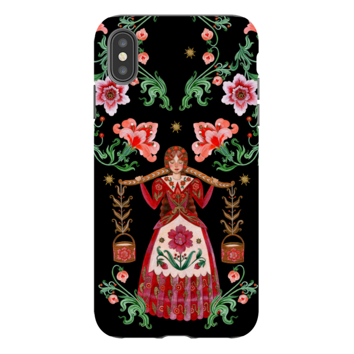 iPhone Tough  Case - Eight Maids A Milking By Maria Matos
