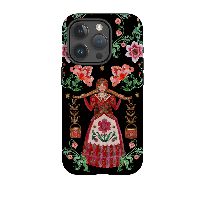 iPhone Tough  Case - Eight Maids A Milking By Maria Matos