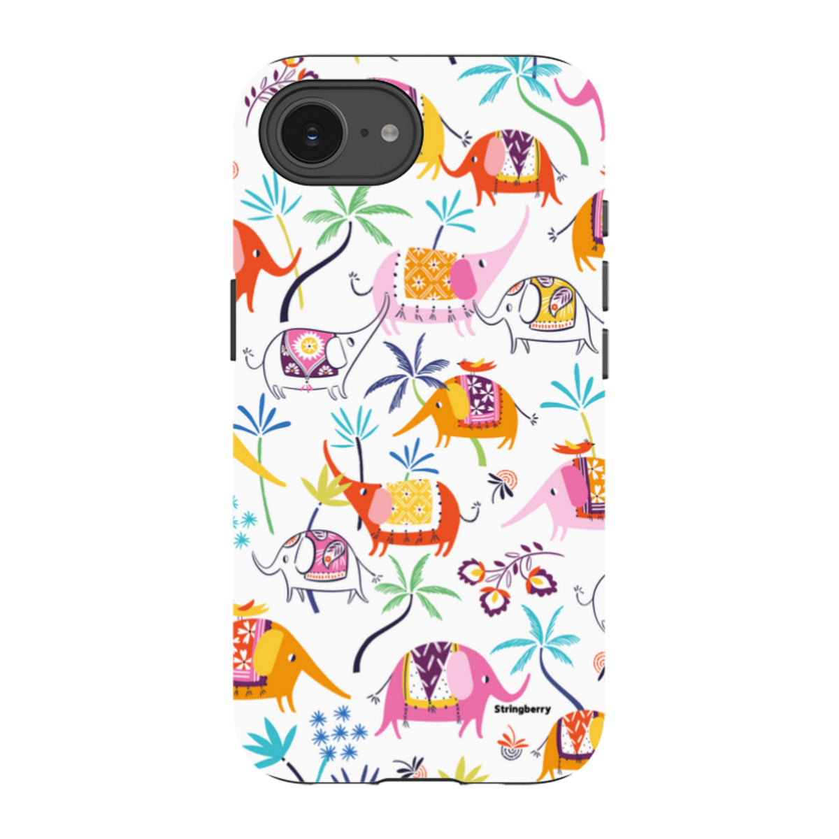 iPhone Tough Case - Elephants And Trees By Ali Brookes