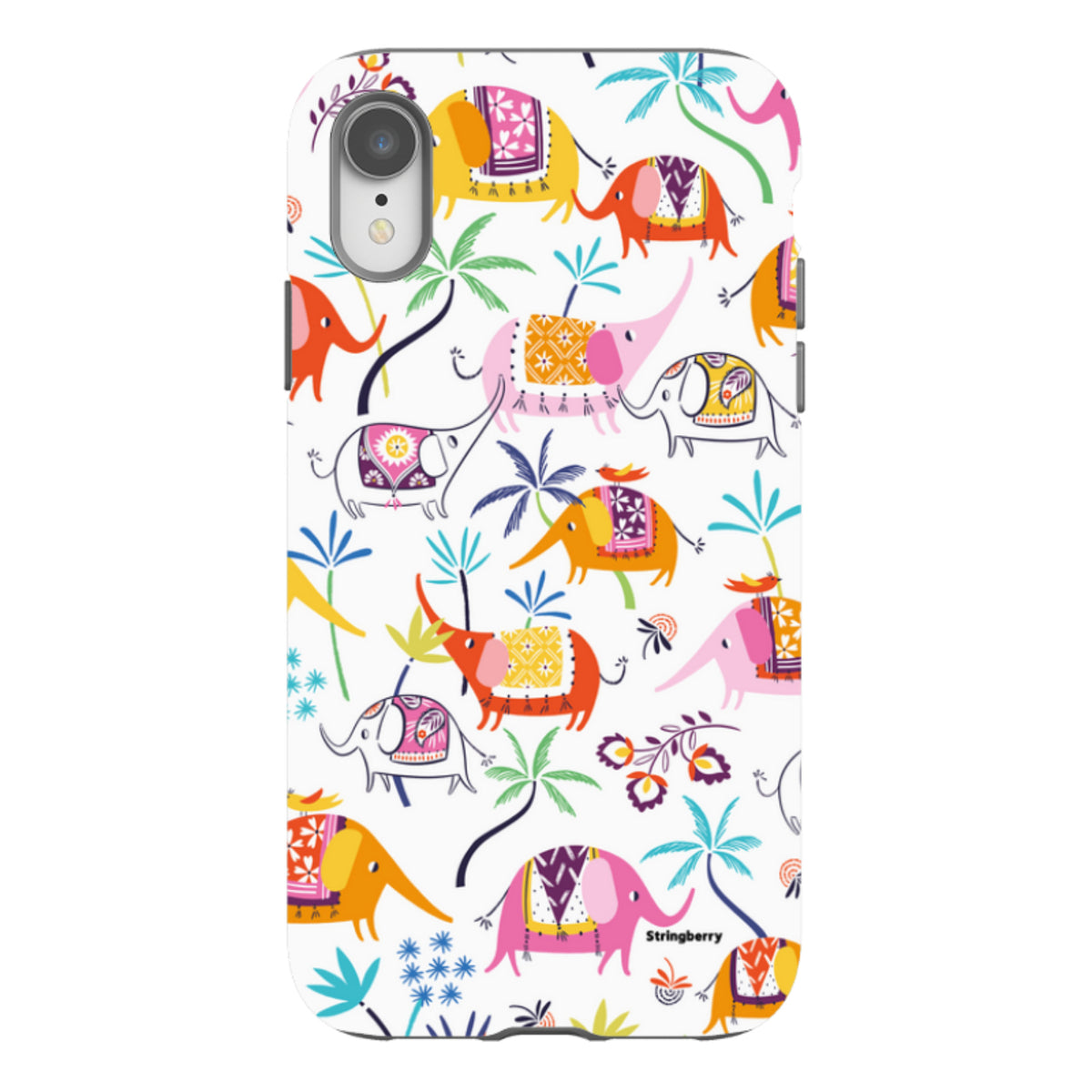 iPhone Tough Case - Elephants And Trees By Ali Brookes