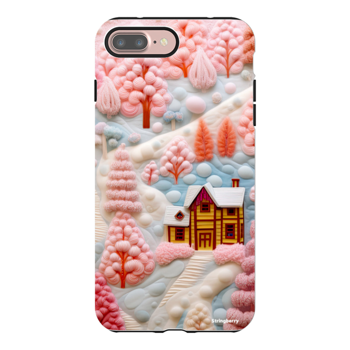 iPhone Tough Case - Embroidery Christmas