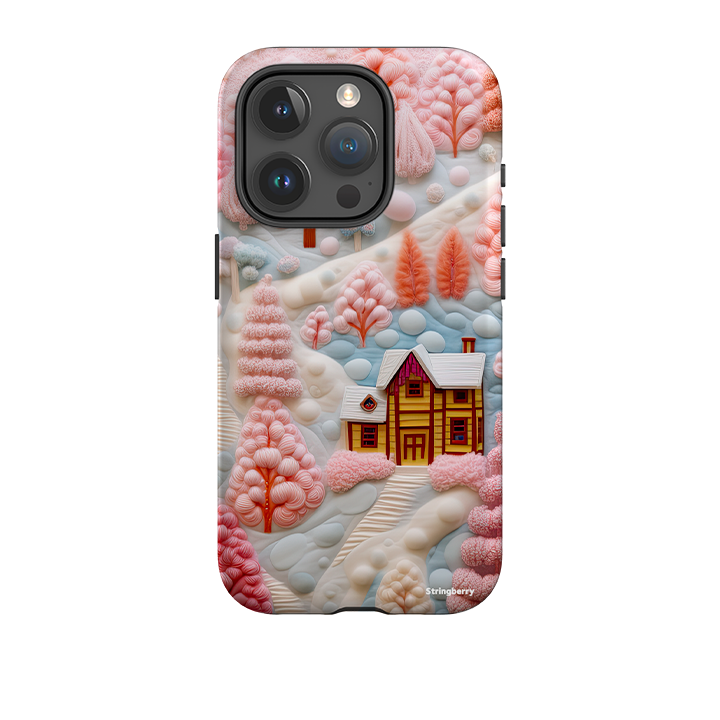 iPhone Tough Case - Embroidery Christmas