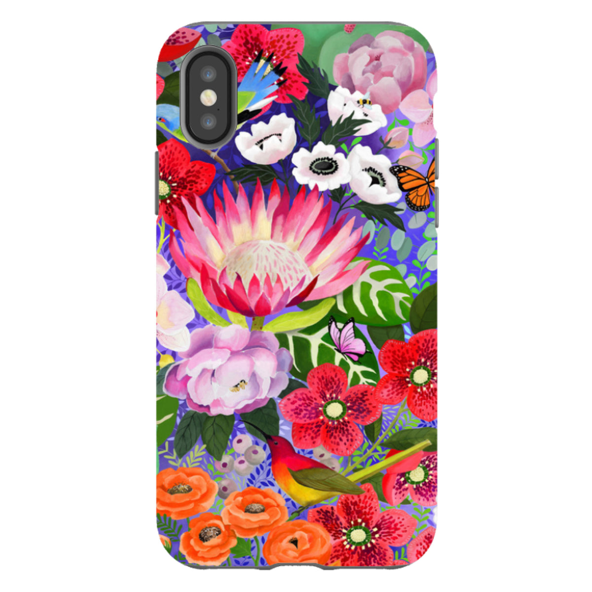 iPhone Tough Case - Exotic Birds By Bex Parkin