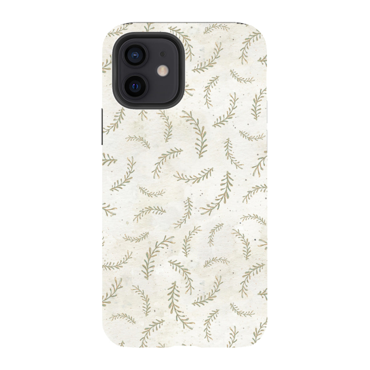 iPhone Tough Case - Feathers Grey By Katherine Quinn
