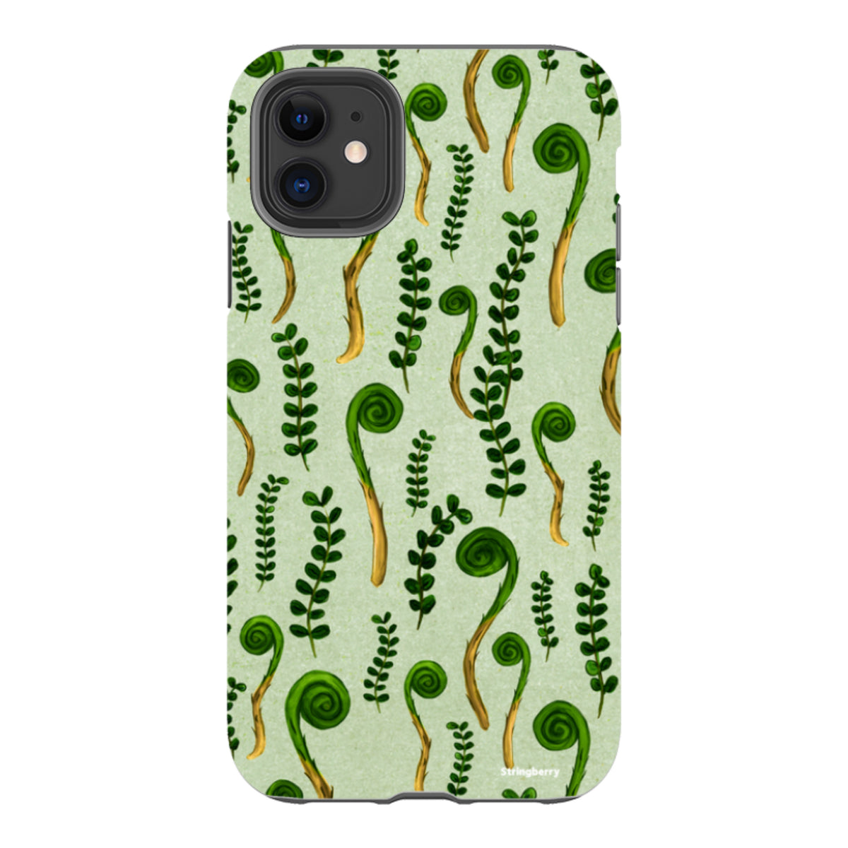 iPhone Tough Case - Fern Fronds By Katherine Quinn