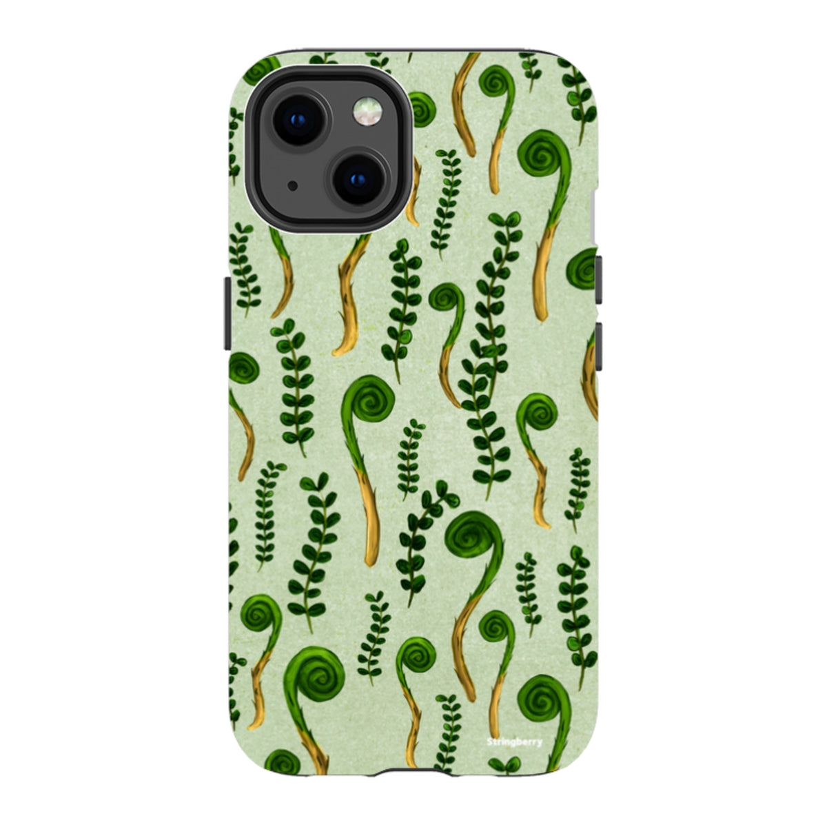 iPhone Tough Case - Fern Fronds By Katherine Quinn