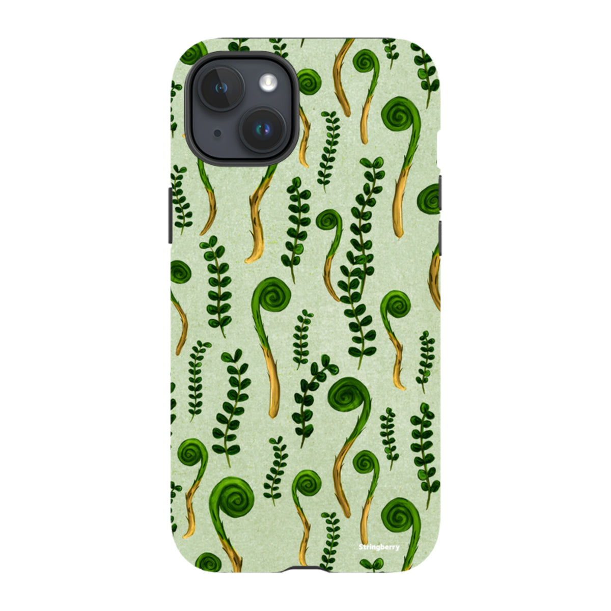 iPhone Tough Case - Fern Fronds By Katherine Quinn