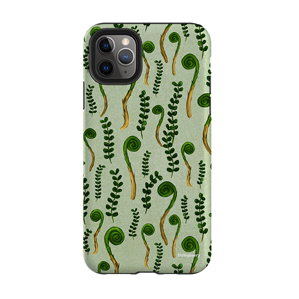 iPhone Tough Case - Fern Fronds By Katherine Quinn