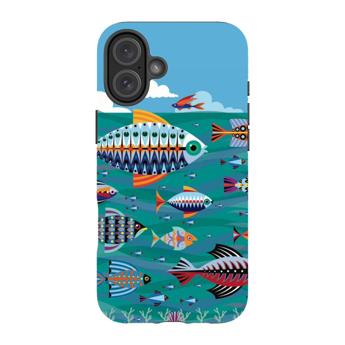 iPhone Tough Case - Fish By Patternistas