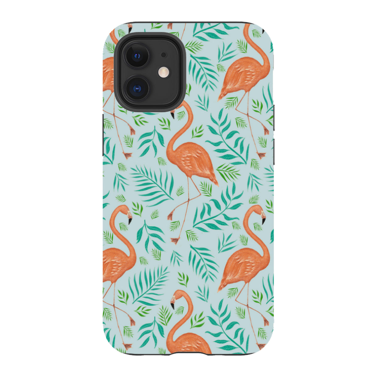 iPhone Tough Case - Flamingo Pattern By Catherine Rowe