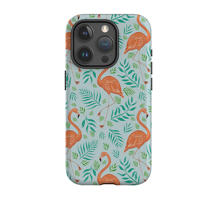 iPhone Tough Case – Flamingomuster von Catherine Rowe