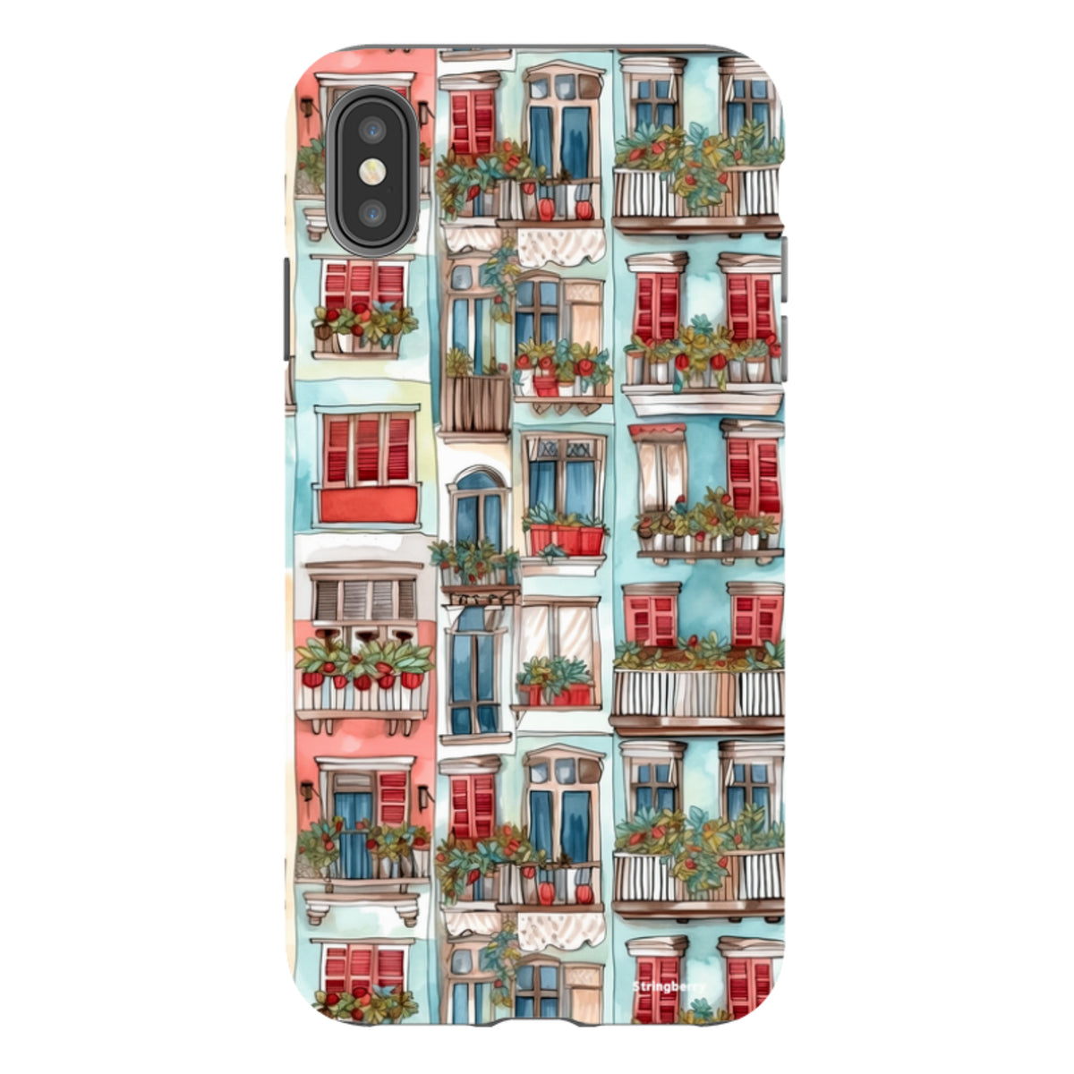 iPhone Tough Case - Floral Balcony