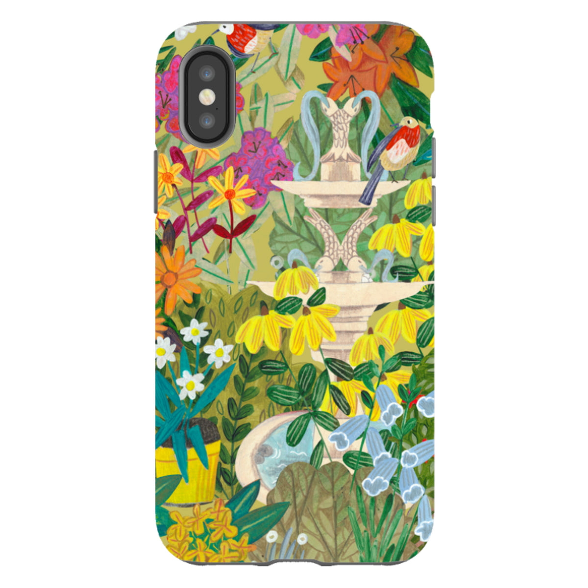 iPhone Tough Case - Floral Garden By Caroline Bonne Muller