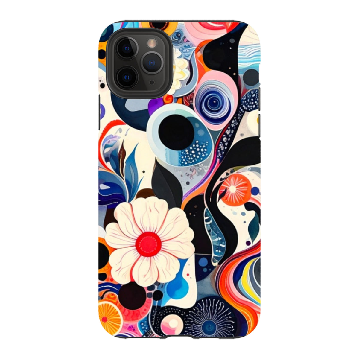 iPhone Tough Case - Floral Marble