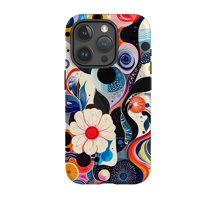 iPhone Tough Case - Floral Marble