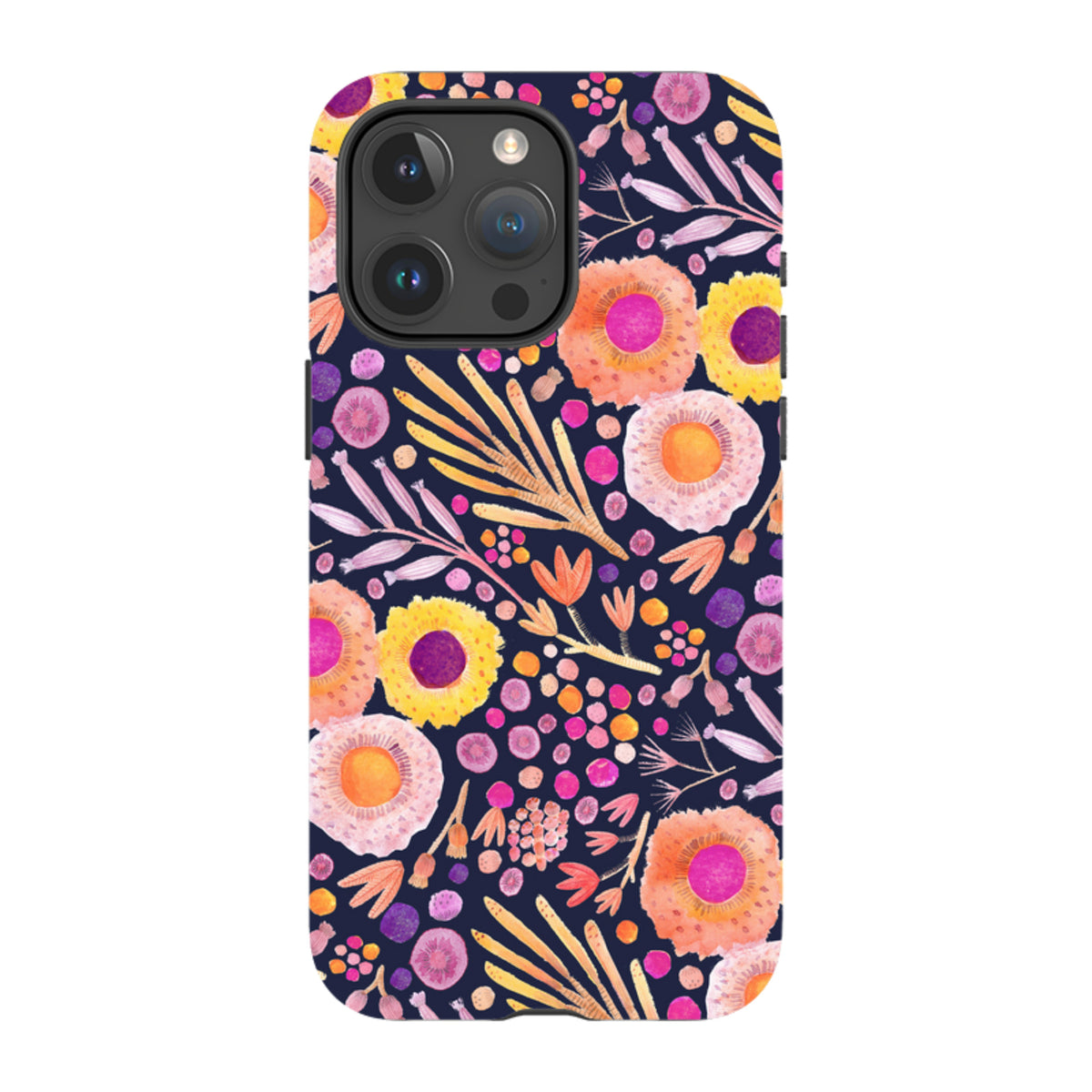 iPhone Tough Case - Floral Passion By Gabriela Larios
