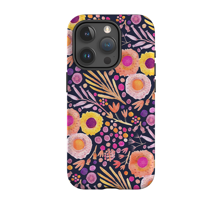 iPhone Tough Case - Floral Passion By Gabriela Larios