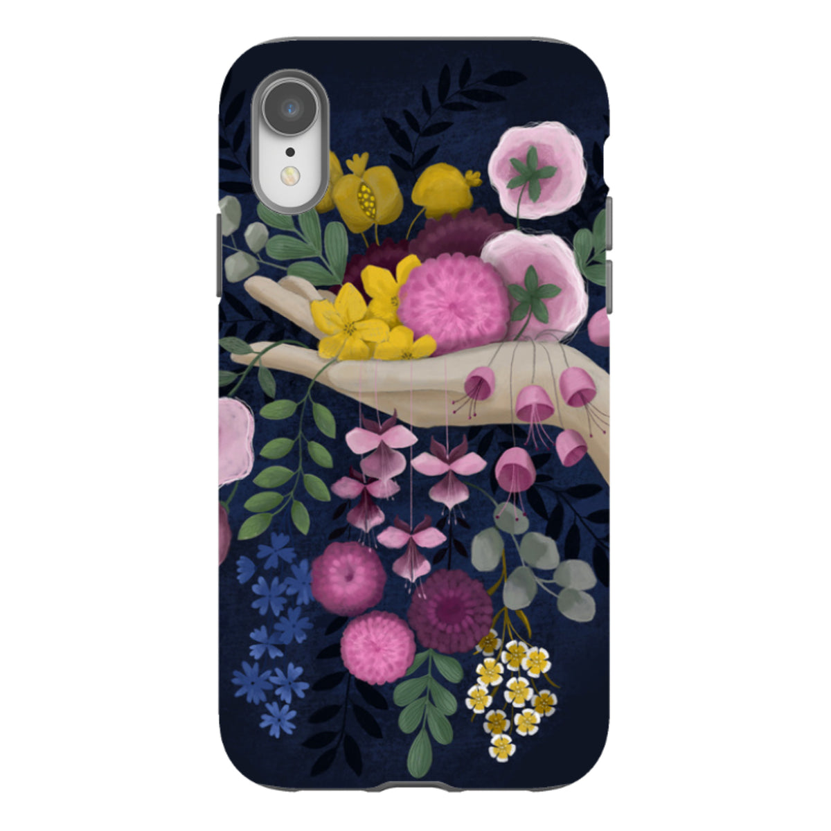 iPhone Tough Case - Flower Hand By Bex Parkin