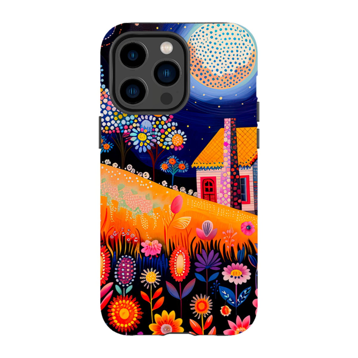 iPhone Tough Case - Folk Art House I