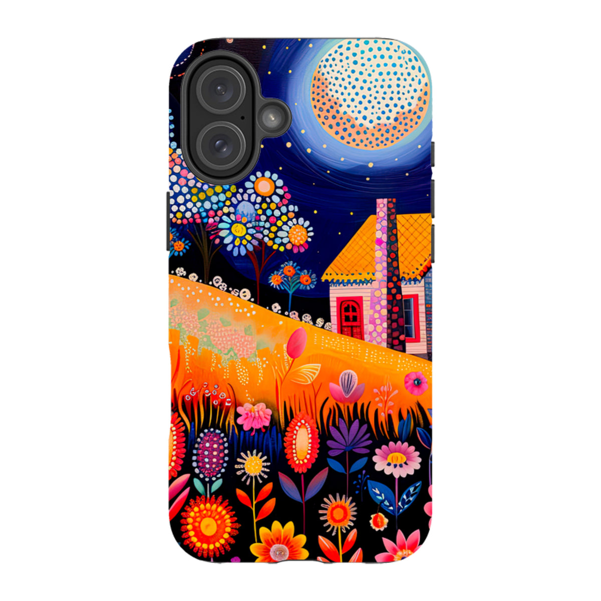 iPhone Tough Case - Folk Art House I
