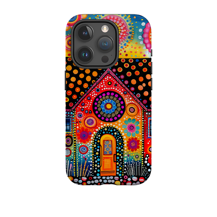 iPhone Tough Case - Folk Art House IV