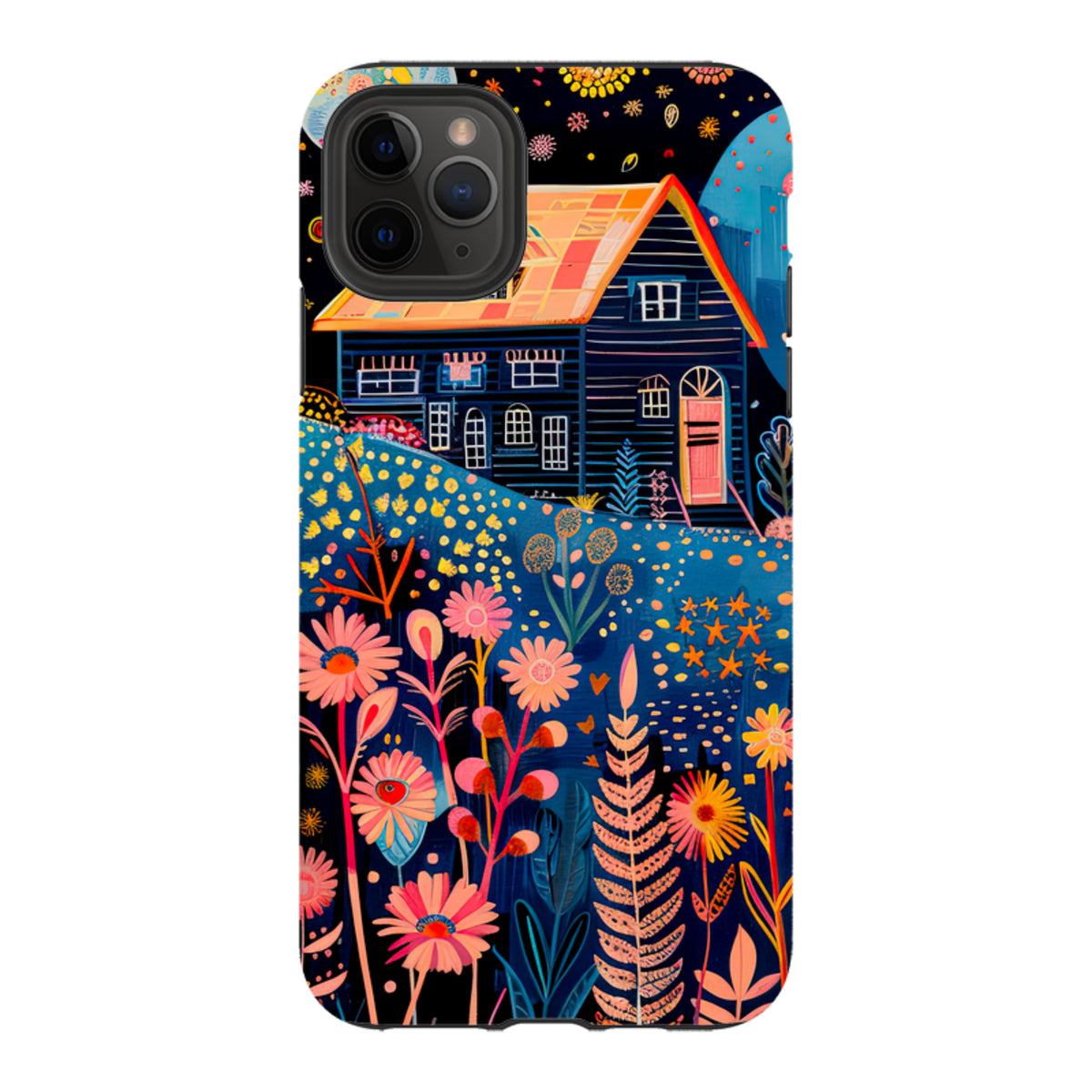 iPhone Tough Case - Folk Art House V
