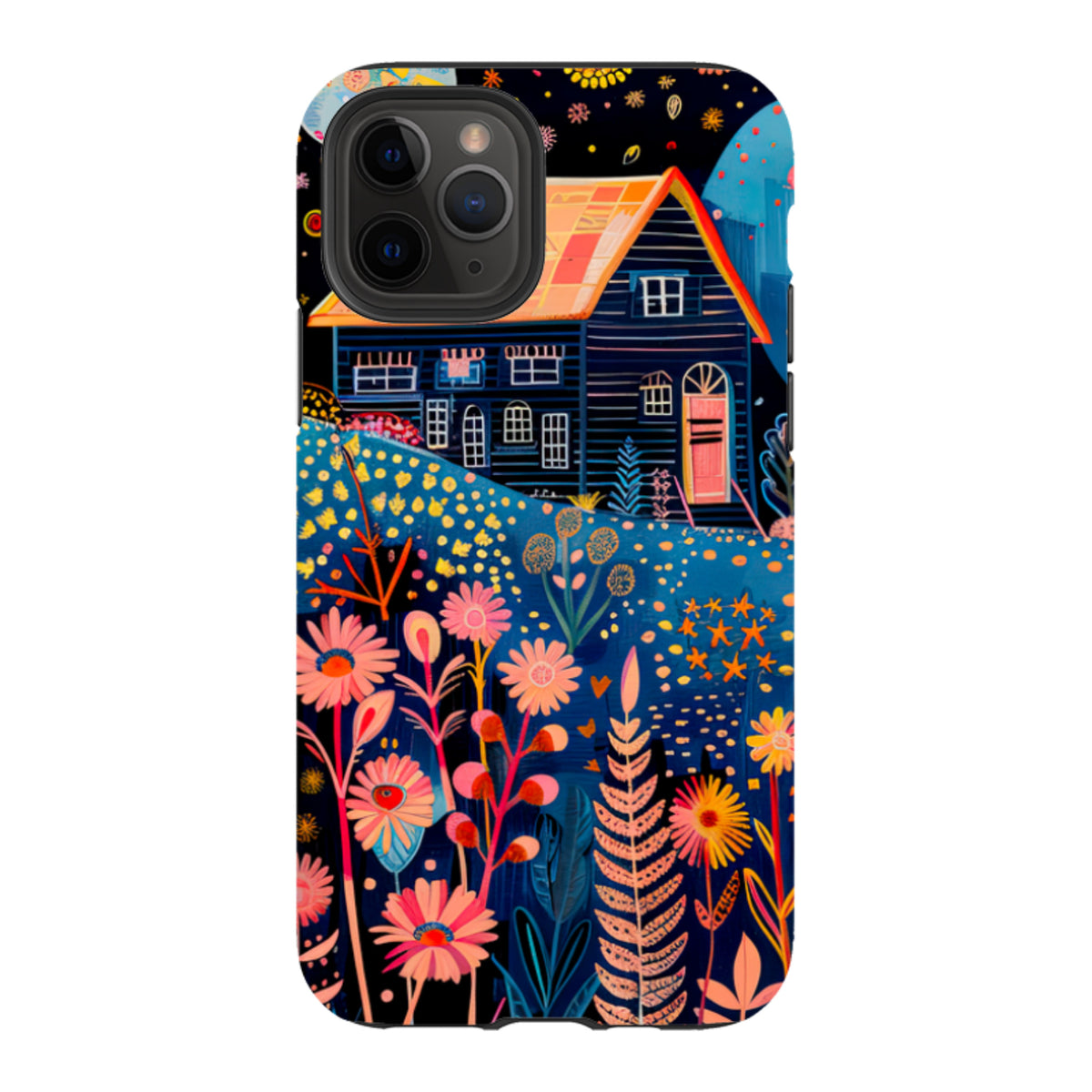 iPhone Tough Case - Folk Art House V