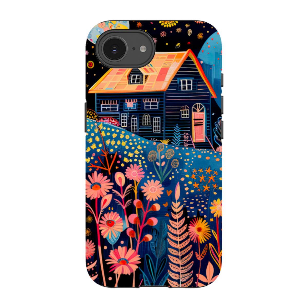 iPhone Tough Case - Folk Art House V