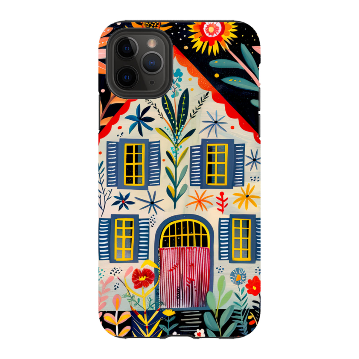 iPhone Tough Case - Folk Art House X