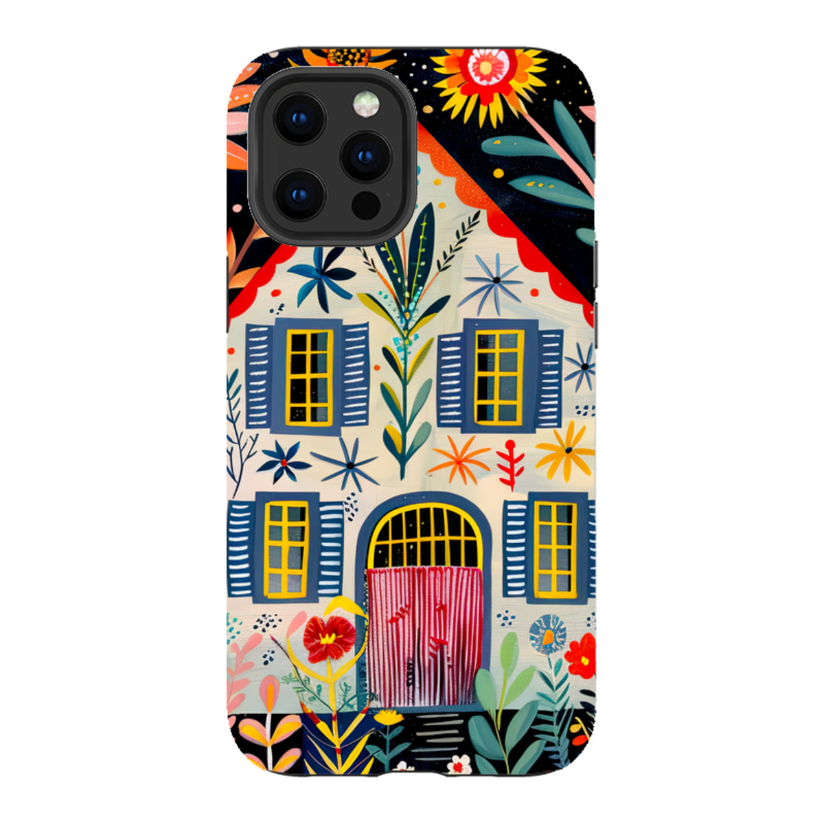 iPhone Tough Case - Folk Art House X