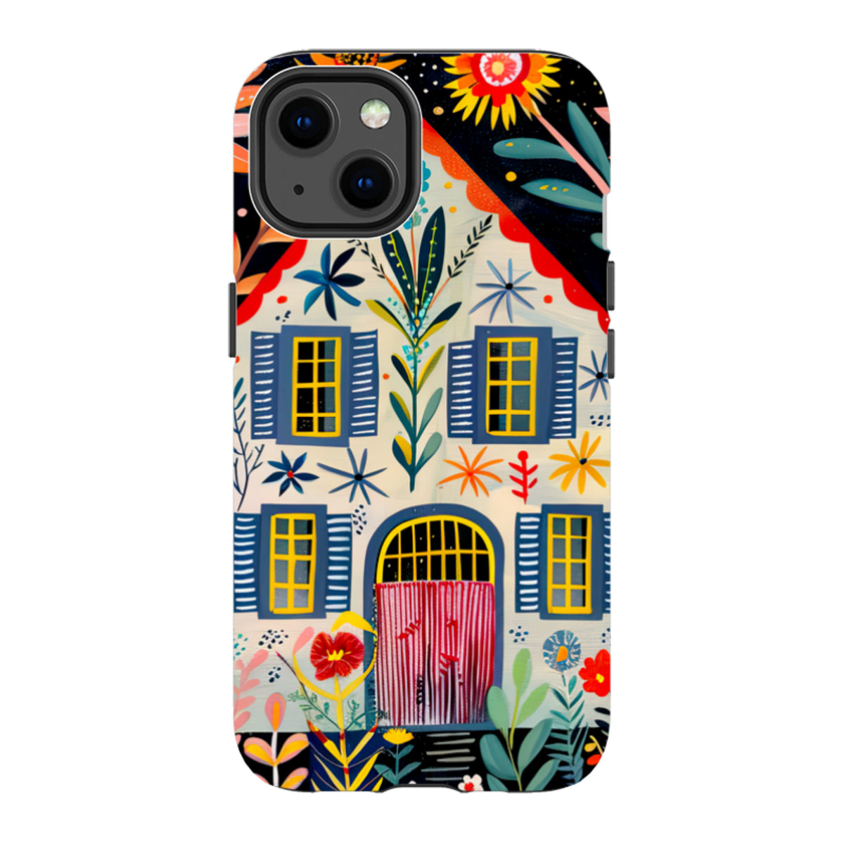iPhone Tough Case - Folk Art House X