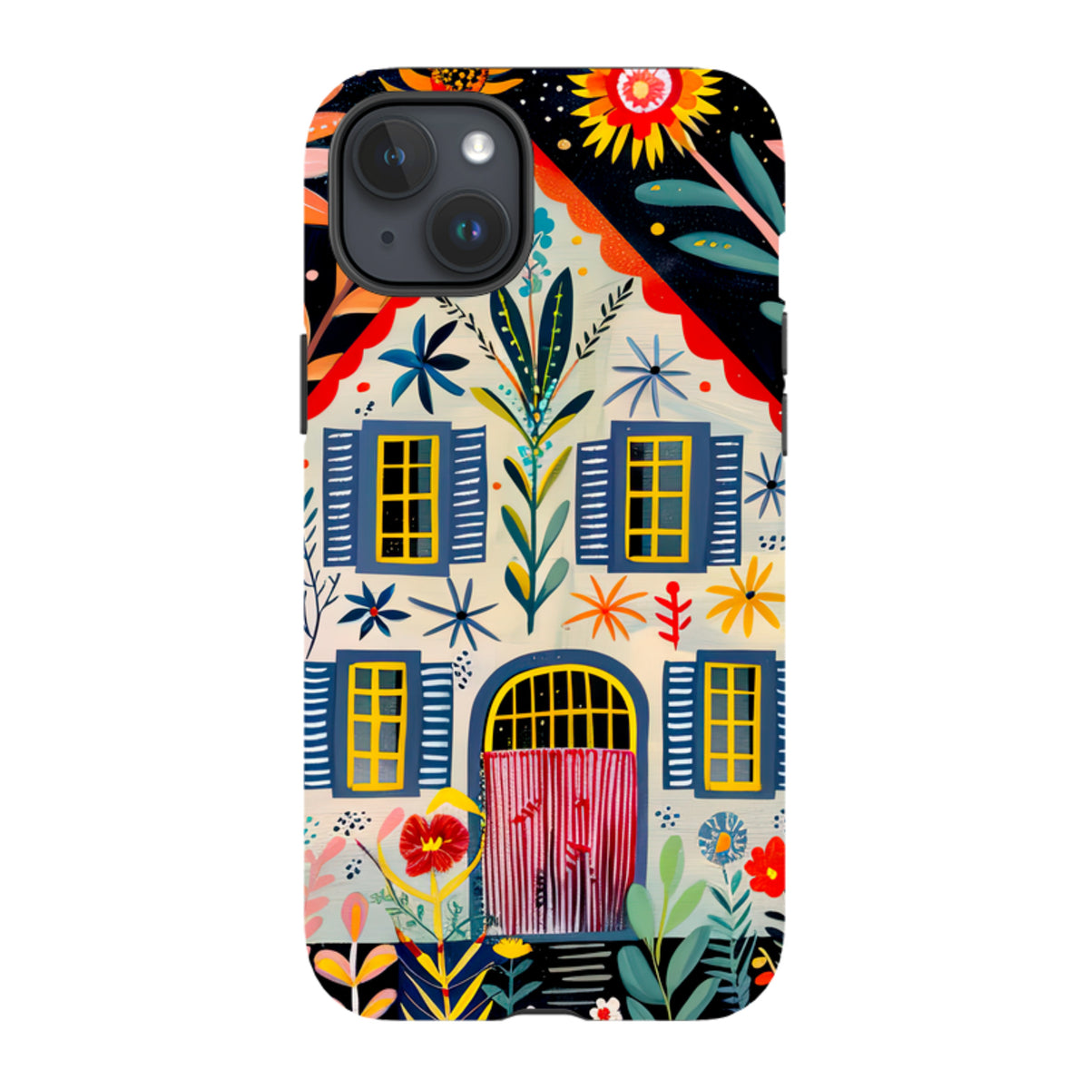 iPhone Tough Case - Folk Art House X