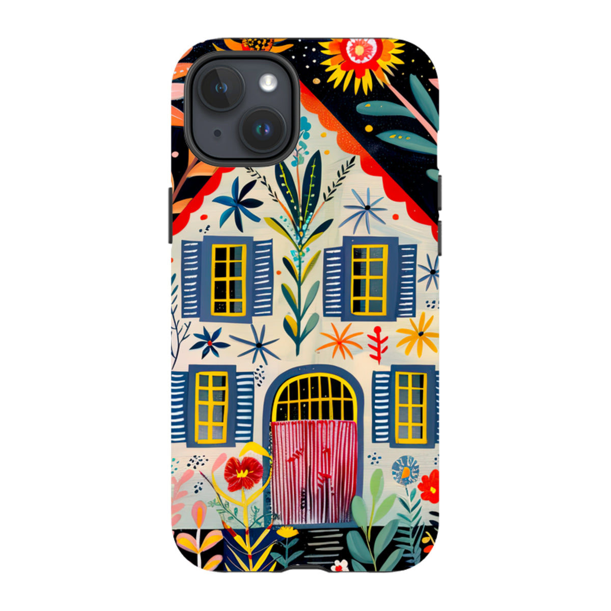 iPhone Tough Case - Folk Art House X