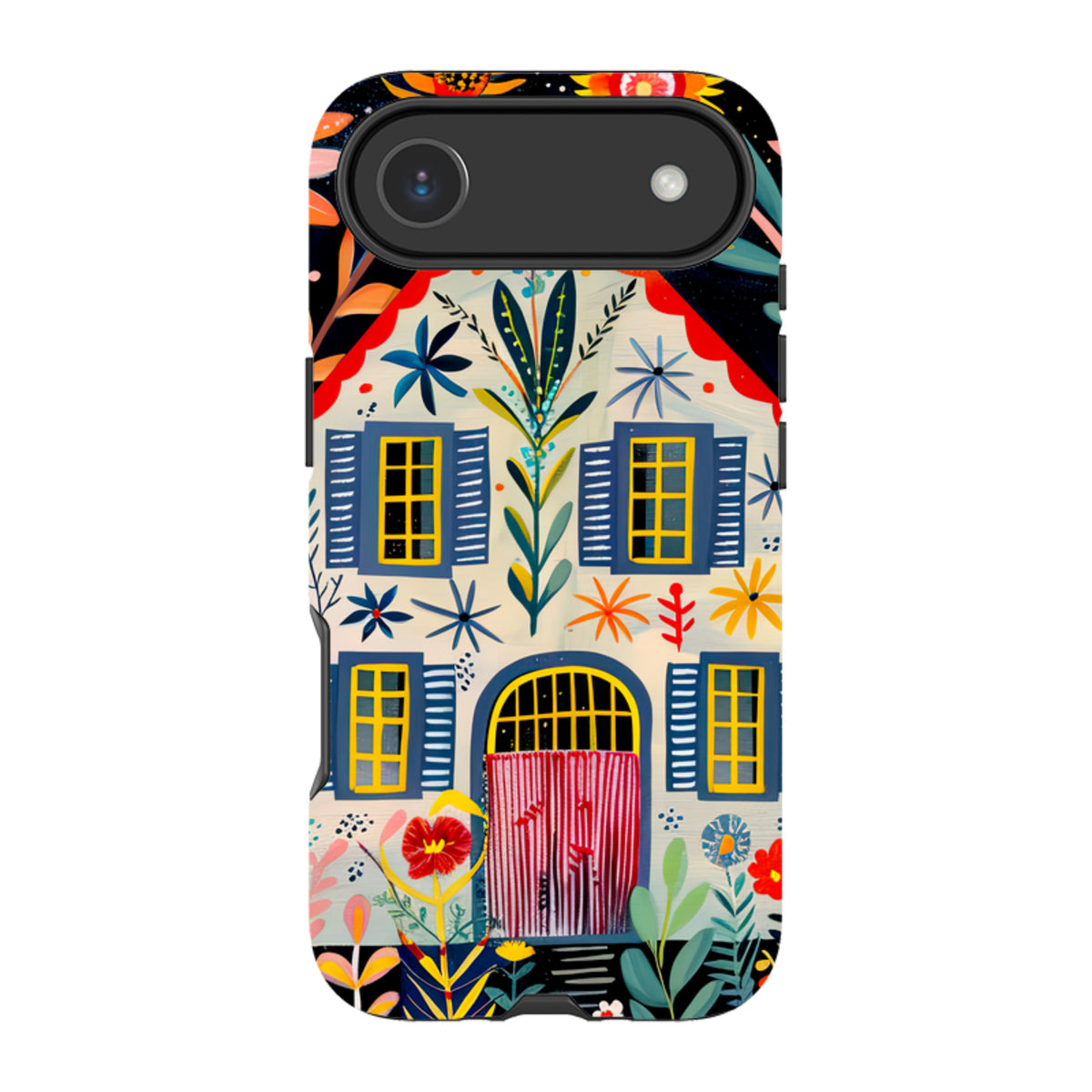 iPhone Tough Case - Folk Art House X