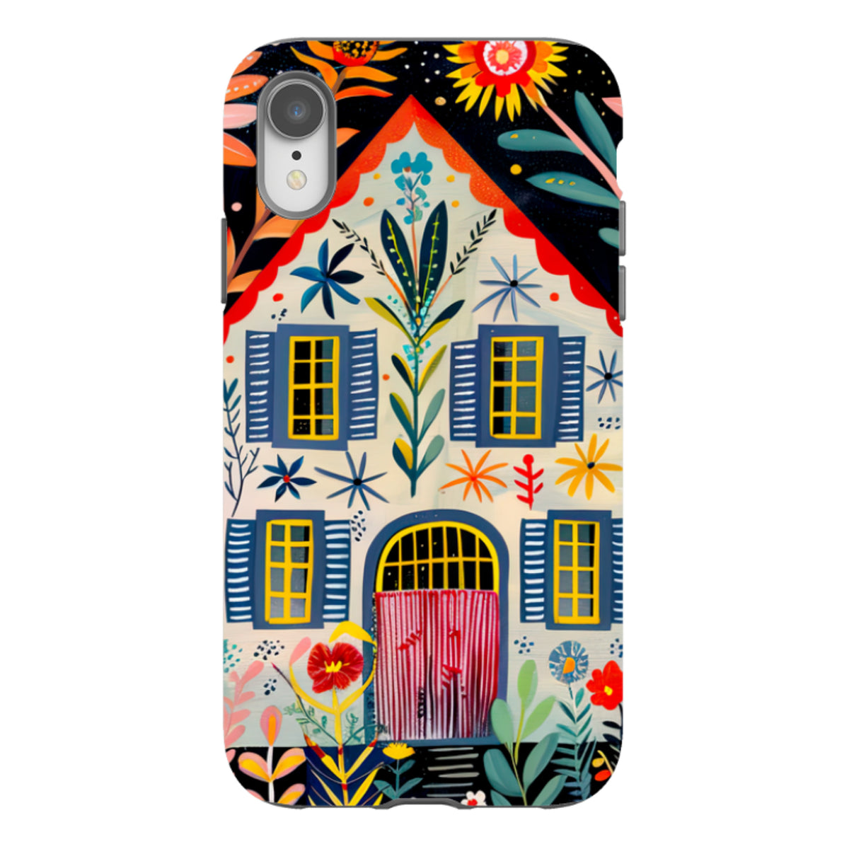 iPhone Tough Case - Folk Art House X