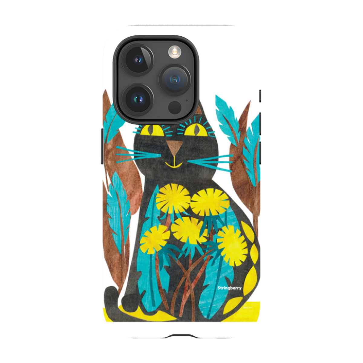 iPhone Tough Case - Folk Cat By Tracey English