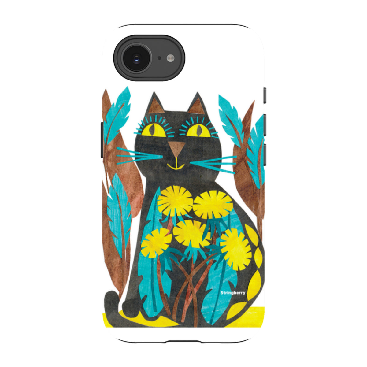 iPhone Tough Case - Folk Cat By Tracey English