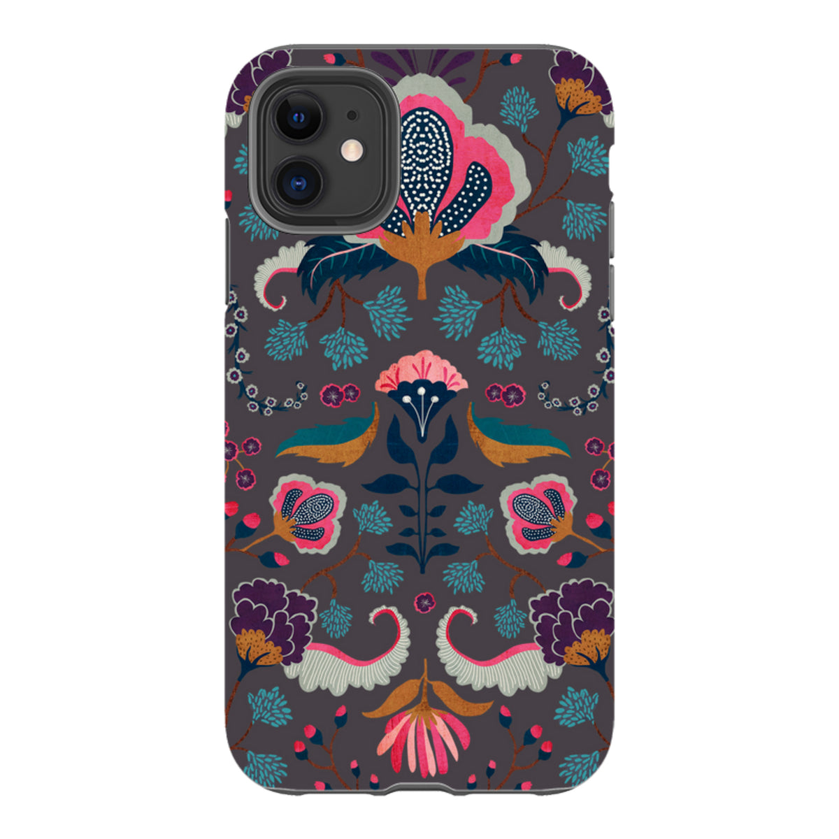 iPhone Tough Case - Folk Floral II By Katherine Quinn