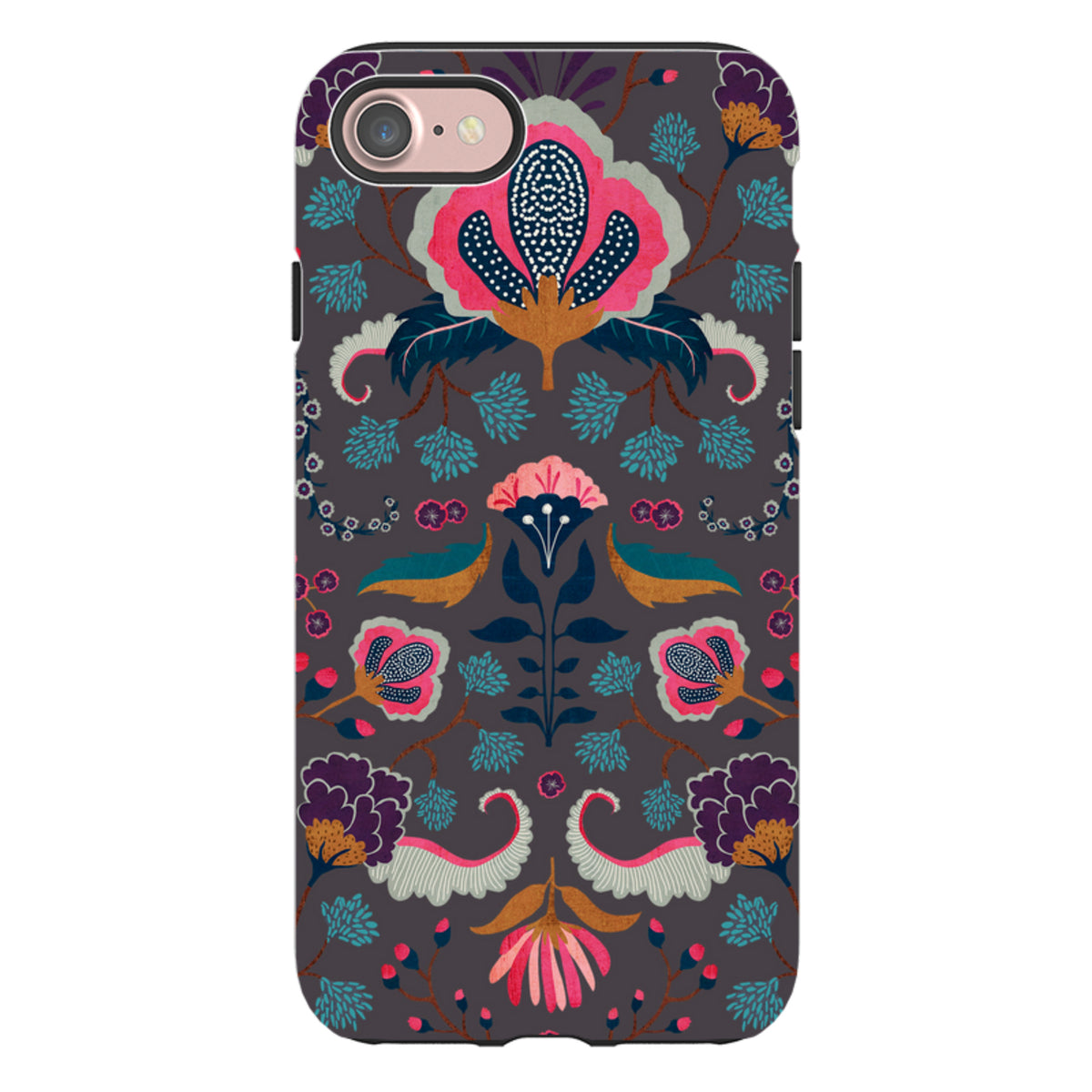 iPhone Tough Case - Folk Floral II By Katherine Quinn