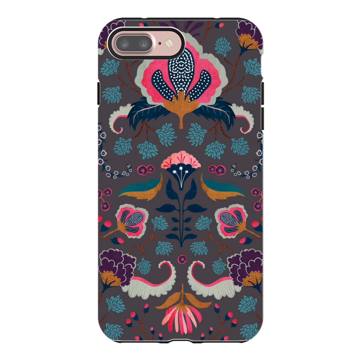 iPhone Tough Case - Folk Floral II By Katherine Quinn