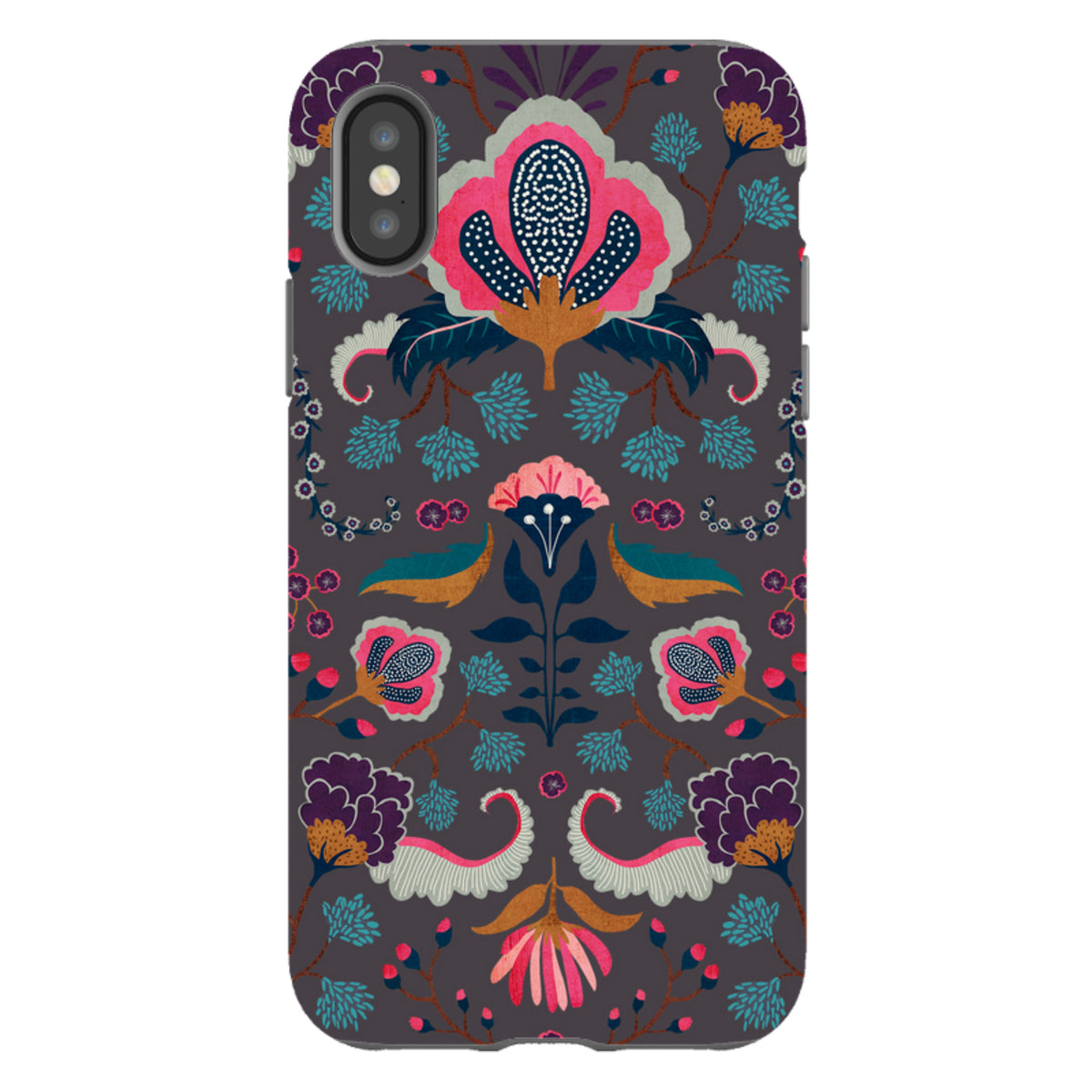 iPhone Tough Case - Folk Floral II By Katherine Quinn