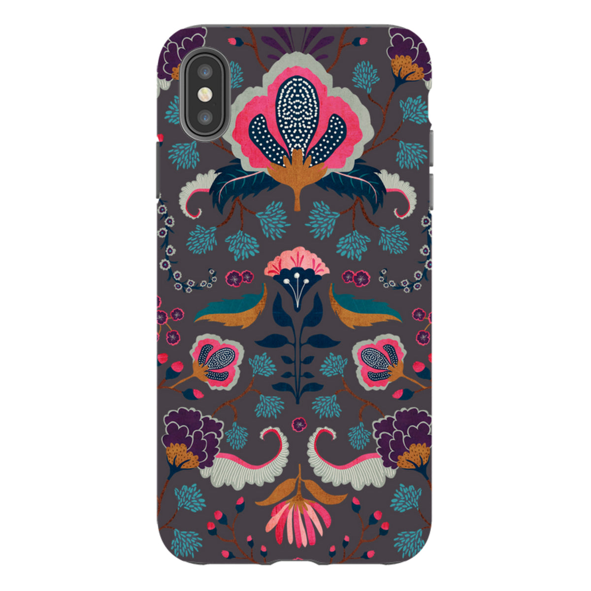 iPhone Tough Case - Folk Floral II By Katherine Quinn