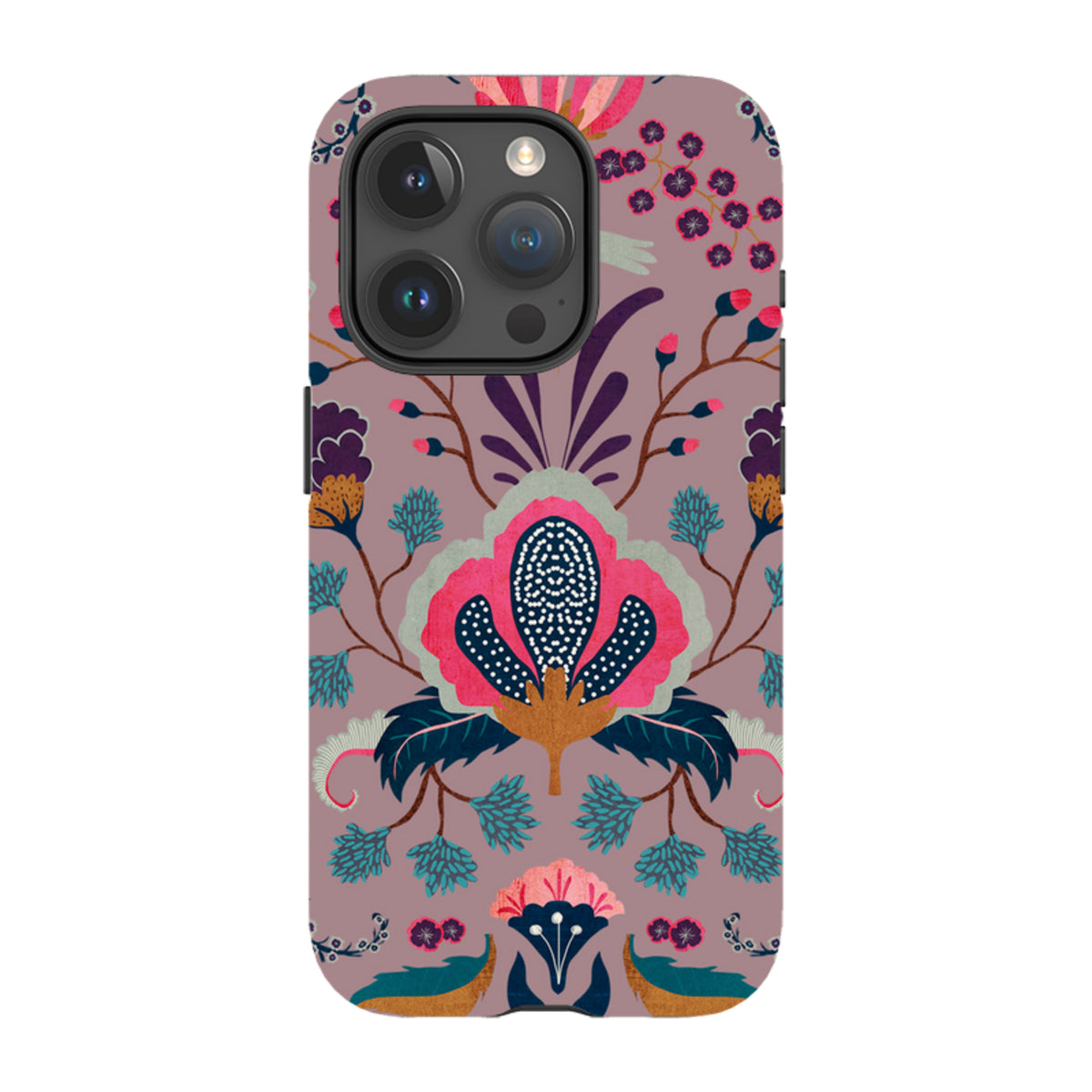 iPhone Tough Case - Folk Floral III By Katherine Quinn