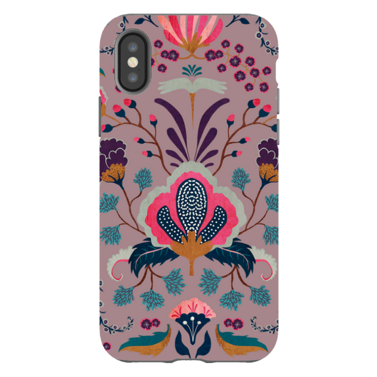 iPhone Tough Case - Folk Floral III By Katherine Quinn