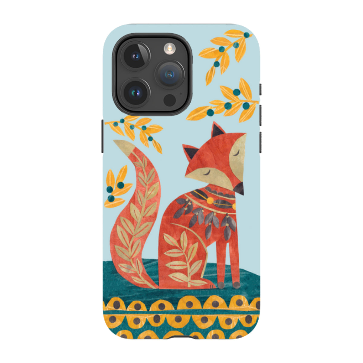 iPhone Tough Case - Folk Foxie By Tracey English